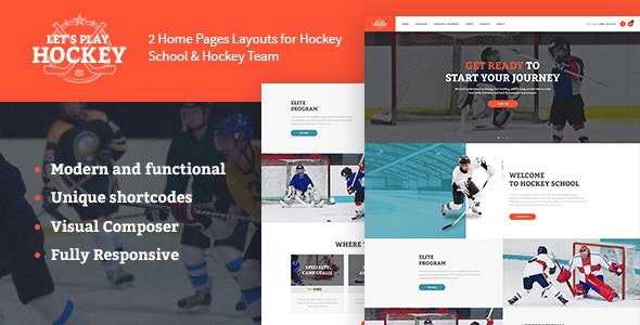 ThemeForest Let's Play - Download Hockey School & Winter Sports WordPress Theme