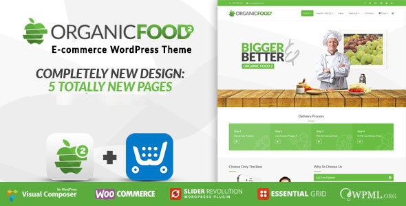 ThemeForest Organic Food - Download Farm Business Eco WordPress Theme