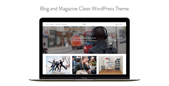 ThemeForest Bold - Download Blog and Magazine Clean WordPress Theme