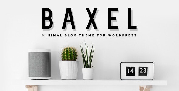 ThemeForest Baxel - Download Minimal Blog Theme for WordPress