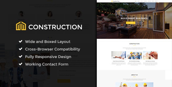 ThemeForest Construction - Download Business & Building Company WordPress Theme