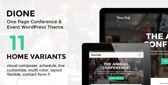 ThemeForest Dione - Download Conference & Event WordPress Theme
