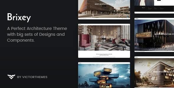 ThemeForest Brixey - Download Responsive Architecture WordPress Theme