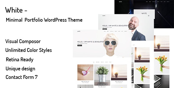 ThemeForest White - Download Minimal Portfolio WordPress Theme