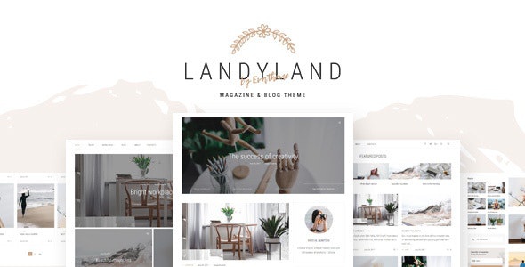 ThemeForest Landyland - Download Clean Blog WordPress Theme