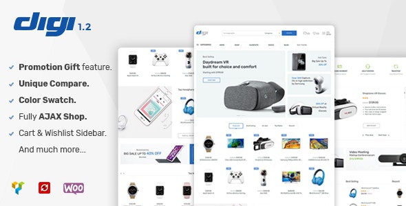 ThemeForest Digi - Download Electronics Store WooCommerce WordPress Theme