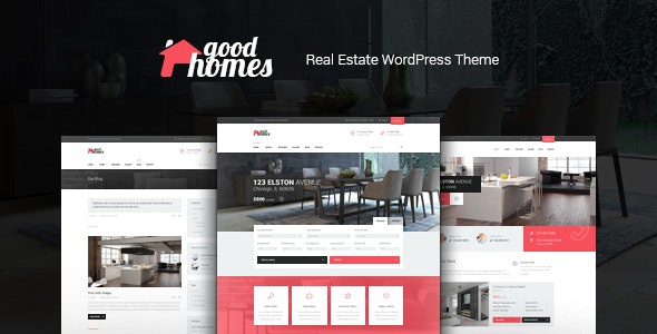ThemeForest Good Homes - Download A Contemporary Real Estate WordPress Theme