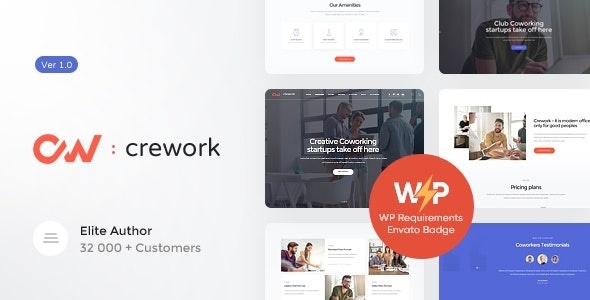 ThemeForest Crework - Download Coworking and Creative Space WordPress Theme