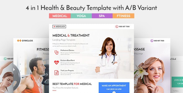 ThemeForest Mediclick - Download Medical Landing Page WordPress Theme