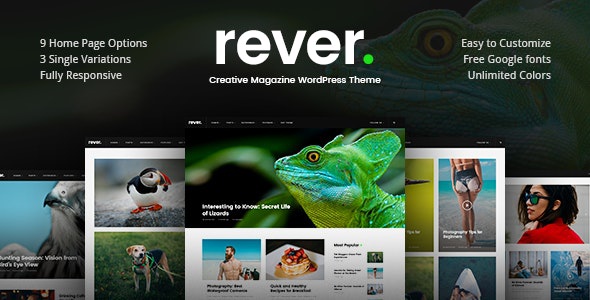 ThemeForest Rever - Download Clean and Simple WordPress Theme