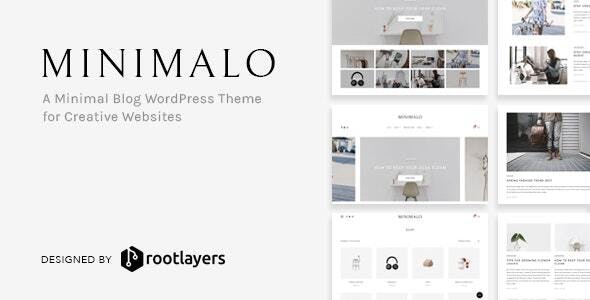 ThemeForest Minimalo - Download A Minimal Blog WordPress Theme for Creative Websites
