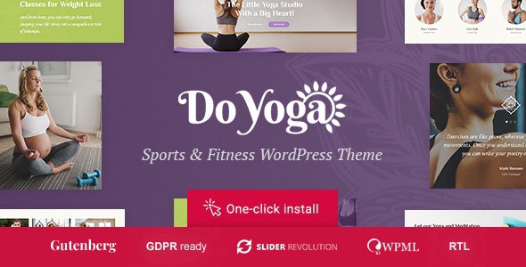ThemeForest Do Yoga - Download Fitness Studio & Pilates Club WordPress Theme
