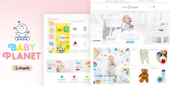 ThemeForest Baby Planet - Download Babies Store Shopify Theme