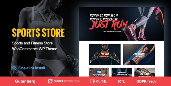 ThemeForest Sports Store - Download WooCommerce WordPress Theme