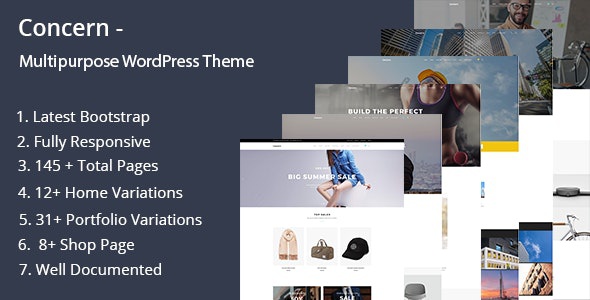 ThemeForest Concern - Download Multipurpose and Portfolio WordPress Theme