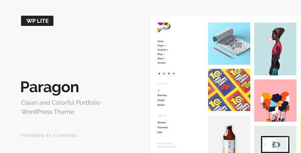 ThemeForest Paragon Lite - Download Colorful Portfolio WordPress Theme