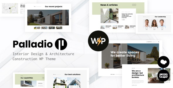 ThemeForest Palladio - Download Interior Design & Architecture Construction WordPress Theme