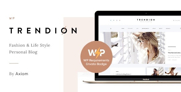ThemeForest Trendion - Download A Personal Lifestyle Blog and Magazine WordPress Theme
