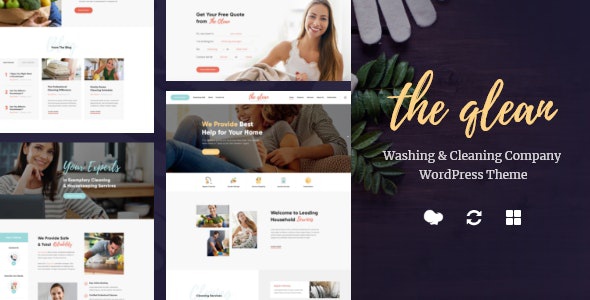 ThemeForest The Qlean - Download Housekeeping: Washing & Cleaning Company WordPress Theme