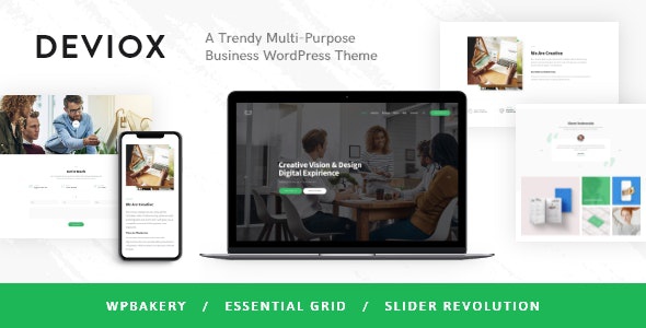 ThemeForest Deviox - Download A Trendy Multi-Purpose Business WordPress Theme