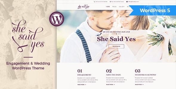 ThemeForest SheSaidYes - Download Engagement & Wedding WordPress Theme