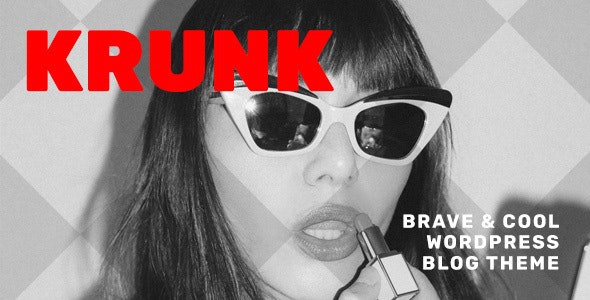ThemeForest Krunk - Download Brave & Cool WordPress Blog Theme