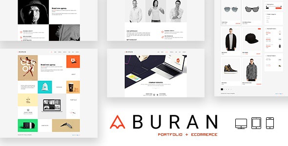 ThemeForest BURAN - Download Creative Portfolio and Business WordPress Theme