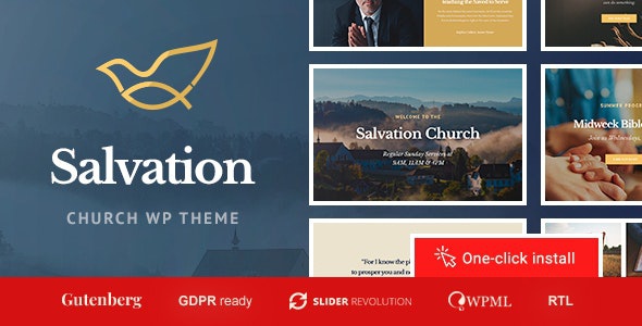 ThemeForest Salvation - Download Church & Religion WordPress Theme