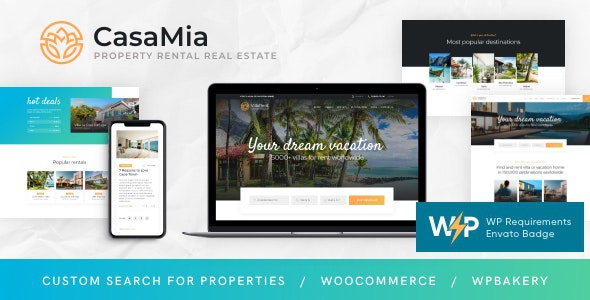ThemeForest CasaMia - Download Property Rental Real Estate WordPress Theme