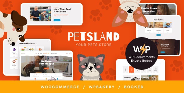 ThemeForest Pets Land - Download Domestic Animals Shop & Veterinary WordPress Theme