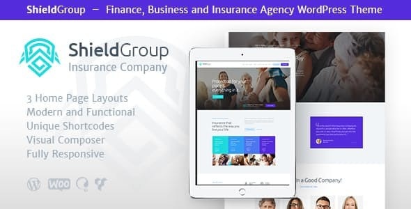 ThemeForest ShieldGroup - Download An Insurance & Finance WordPress Theme