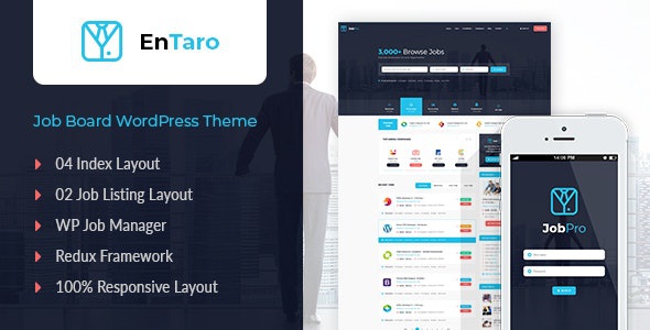 ThemeForest Entaro - Download Job Portal WordPress Theme