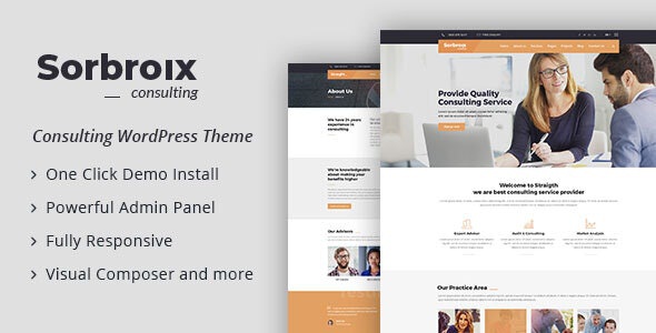 ThemeForest Sorbroix - Download Business Consulting WordPress Theme