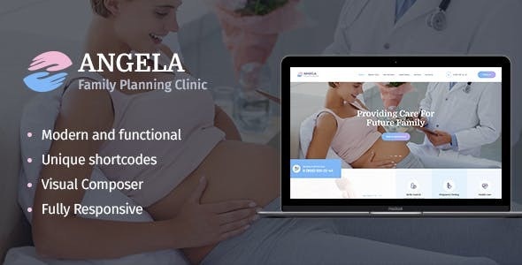 ThemeForest Angela - Download Family Planning & Pregnancy Clinic WordPress Theme