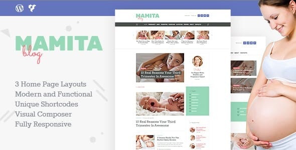 ThemeForest Mamita - Download Pregnancy & Maternity Cinique Blog WordPress Theme