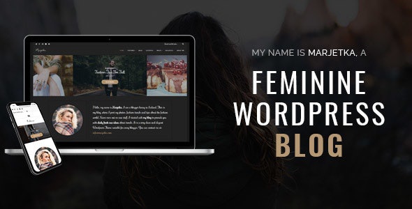 ThemeForest Marjetka - Download A Responsive Feminine WordPress Blog Theme