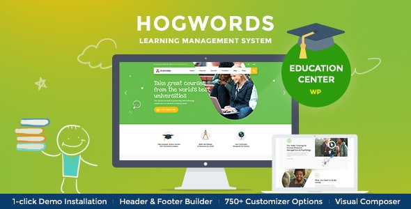 ThemeForest Hogwords - Download School, University & Education Center WordPress Theme