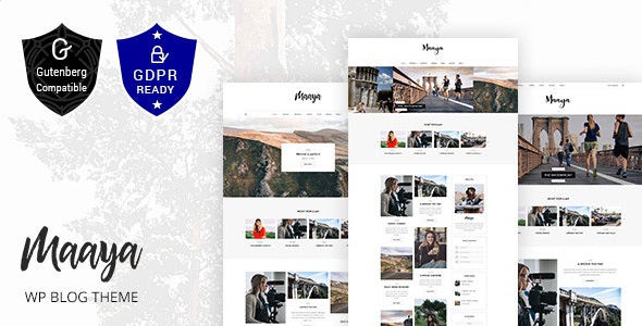 ThemeForest Maaya - Download Travel Blog WordPress Theme