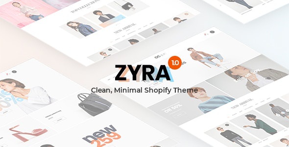 ThemeForest Zyra - Download The Clean, Minimal Shopify Theme