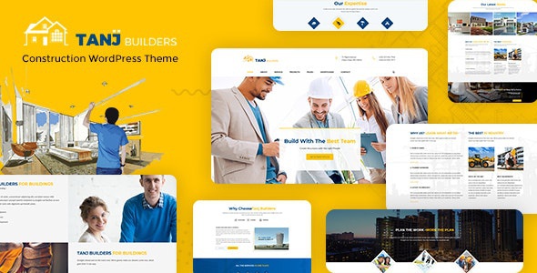 ThemeForest Tanj - Download Construction WordPress Theme