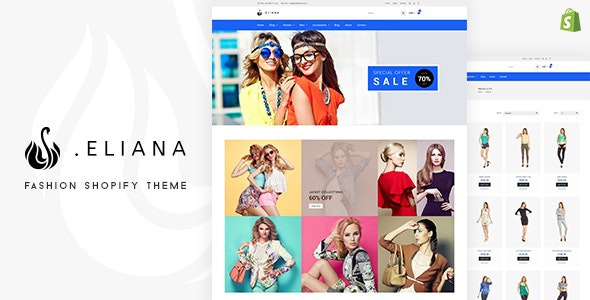 ThemeForest Eliana - Download Girly, Feminine Fashion Shopify Theme