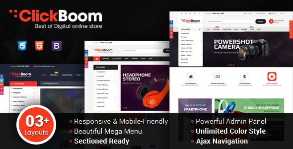 ThemeForest ClickBoom - Download Responsive Multipurpose Shopify Theme (Sections Ready)