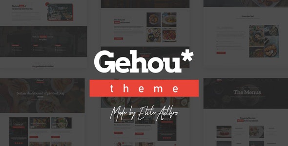 ThemeForest Gehou - Download A Modern Restaurant & Cafe WordPress Theme