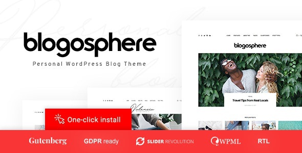 ThemeForest Blogosphere - Download Multipurpose Blogging WordPress Theme