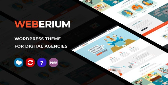 ThemeForest Weberium - Download Responsive WordPress Theme Tailored for Digital Agencies