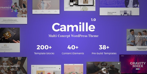 ThemeForest Camille - Download Multi-Concept WordPress Theme