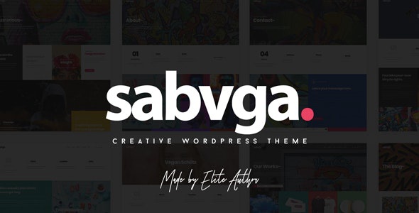 ThemeForest Sabvga - Download Modern & Creative Portfolio WordPress Theme
