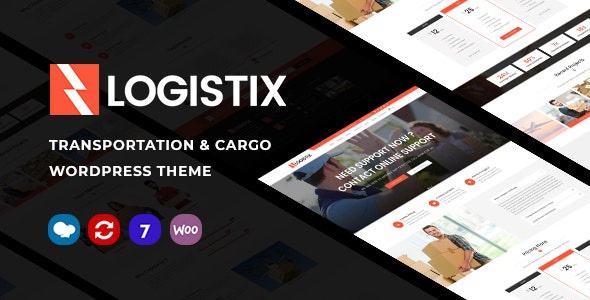 ThemeForest Logistix - Download Responsive Transportation WordPress Theme