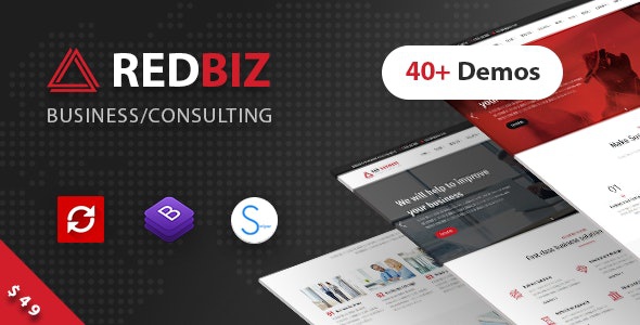 ThemeForest RedBiz - Download Finance & Consulting Multi-Purpose WordPress Theme