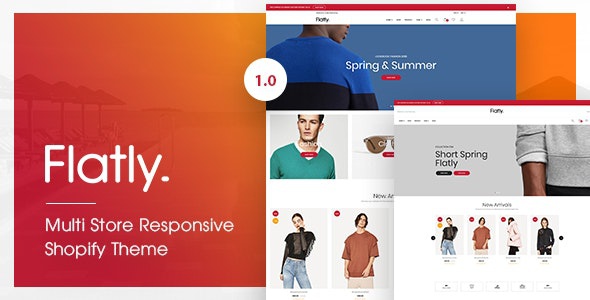 ThemeForest Flatly - Download Multi Store Responsive Shopify Theme